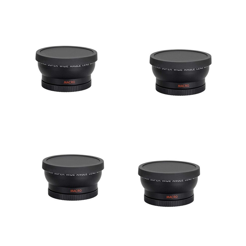 4Pcs 58Mm Wide Angle 0.45X Converter Lens With Macro Close- Attachment For Rebel T6s,T6i,Sl1,T5,T5i,T4i,T3 4714095902823