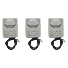 3X Ac220V Actuador Eléctrico Motorizado de la Válvula de Bola de 2 Alambres de la Manera Dn15 2 con el Interruptor Manual