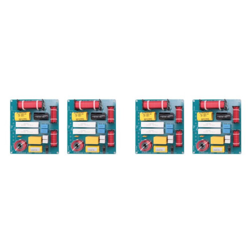 4PCS 300W 3 Way Treble Medium Bass Speaker Frequency Divider Crossover Filter