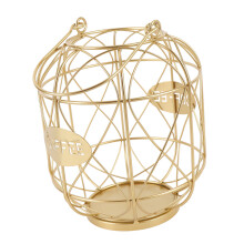 Kaffeekapsel-Organizer, 375g Eisenkorb, Gold Finish