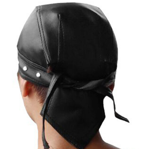(Sun ghost) Halloween Leather Hat with Adjustable Headband 2