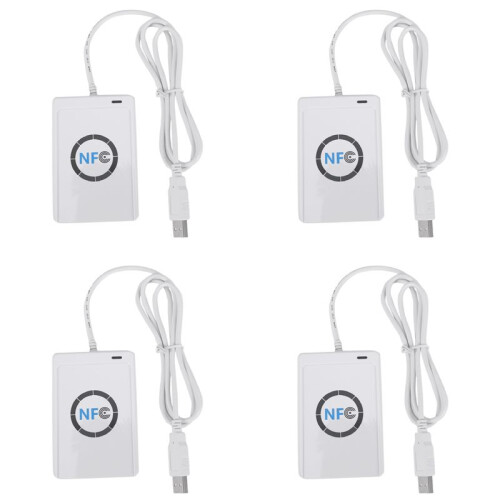 4X USB NFC Card Reader Writer ACR122U-A9 China Contactless RFID Card Reader Windows Wireless NFC Reader