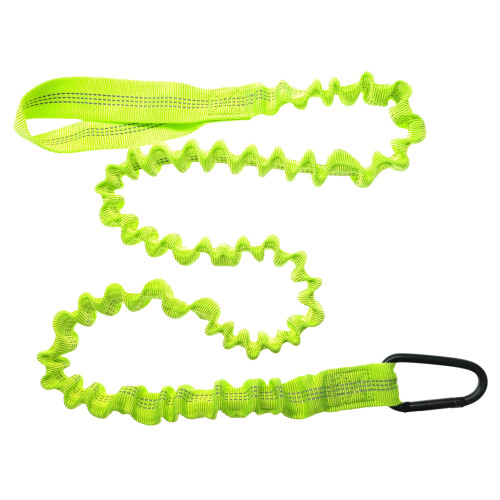 (Fluorescent Green) Kayak Paddle Leash Stretchable Hook for SUP Canoeing 1