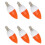 6X E14 LED Color Candle Tip Bulb, Color Candle Light,Red 1
