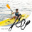(Black) Kayak Paddle Leash Stretchable Hook for SUP Canoeing 2