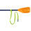 (Fluorescent Green) Kayak Paddle Leash Stretchable Hook for SUP Canoeing 4