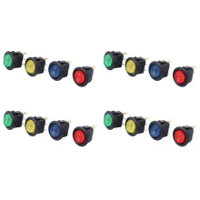 16 X 12V Led Beleuchtete Rocker -Off Schalter Spst Schalter Strich Licht Auto Boot