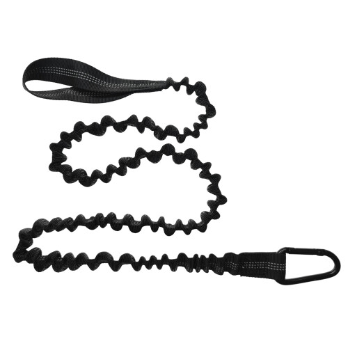 (Black) Kayak Paddle Leash Stretchable Hook for SUP Canoeing 2