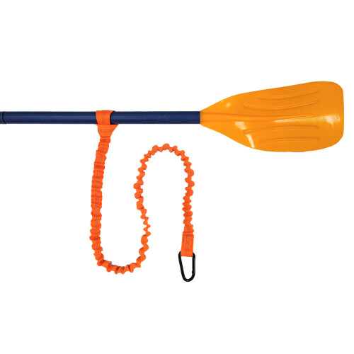 (Orange) Kayak Paddle Leash Stretchable Hook for SUP Canoeing 2