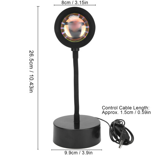Live Room 1# Lampe de projection USB H26.5cm Base9.9cm 2