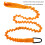 (Orange) Kayak Paddle Leash Stretchable Hook for SUP Canoeing 4