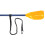 (Black) Kayak Paddle Leash Stretchable Hook for SUP Canoeing 5