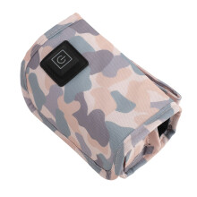 Universal USB Milk Warmer Bag, Portable 0.5L Bottle Insulation, Gray/White