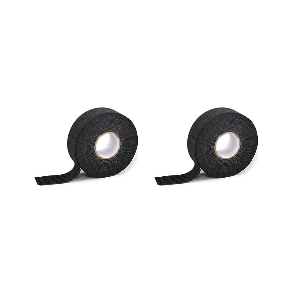 2X Car Flannel Tape Flame Retardant Insulating Adhesive Tape Velvet Harness Tape 9Mmx25m Black 6032982449434