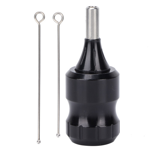 32mm Alloy Adjustable Tattoo Machine Grip, 80mm Handle 1