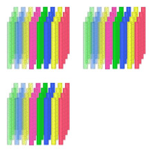 Réguas de Plástico de 12 Polegadas, 96 Peças Réguas Métricas Transparentes em Massa de Cores Sortidas com Polegadas, Centímetros, Milímetros.