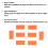 20-teiliges Tapping-Block-Set, 6  3  0,5 cm, orange 10