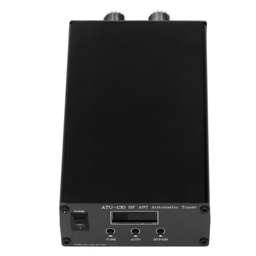 2X ATU-130 1.8‑50MHz 200W Micro-Shortwave Automatic Antenna Tuner 10‑15VDC Organic Light Emitting Diode Display 1