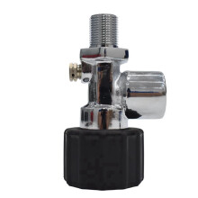 2X 4500Psi 300Bar Bombola di Immersione Valvola Bombola Stazione di Riempimento Acciaio Inox G5/8 HPA Bombole Aria Adattatore di Ricarica M18x1.5