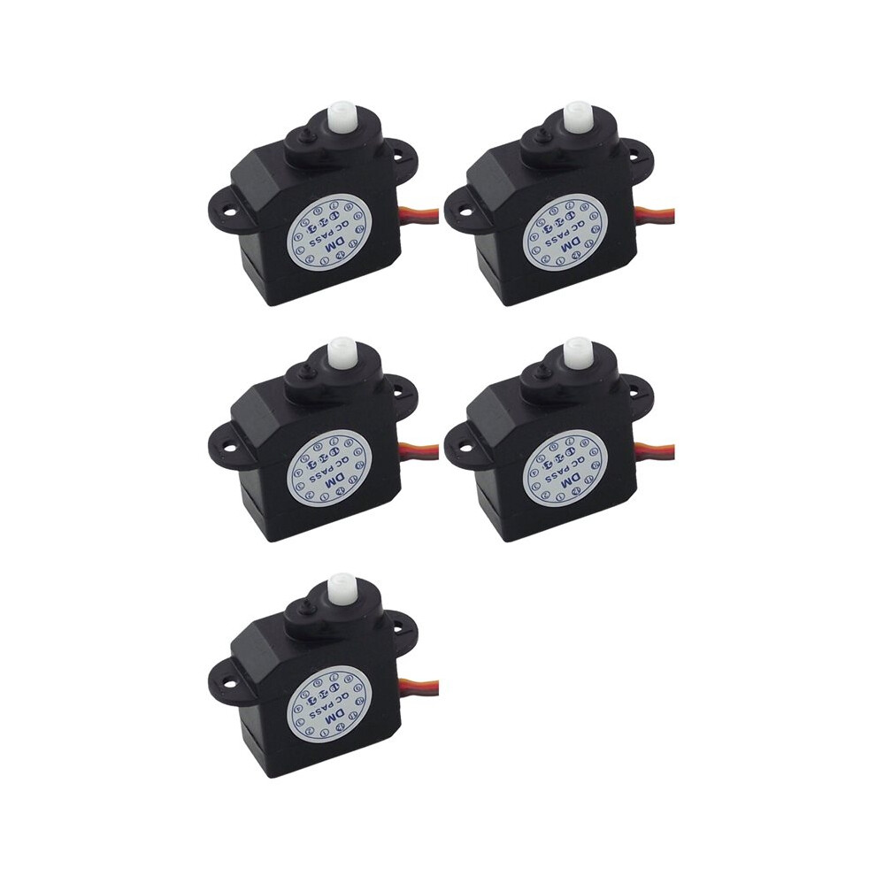 5 Pcs New 2.1G Micro-Type Servo 180 Degree Rotation Dm-S0020 2G Plastic Servomotor 4.8V-6V 6031707239190