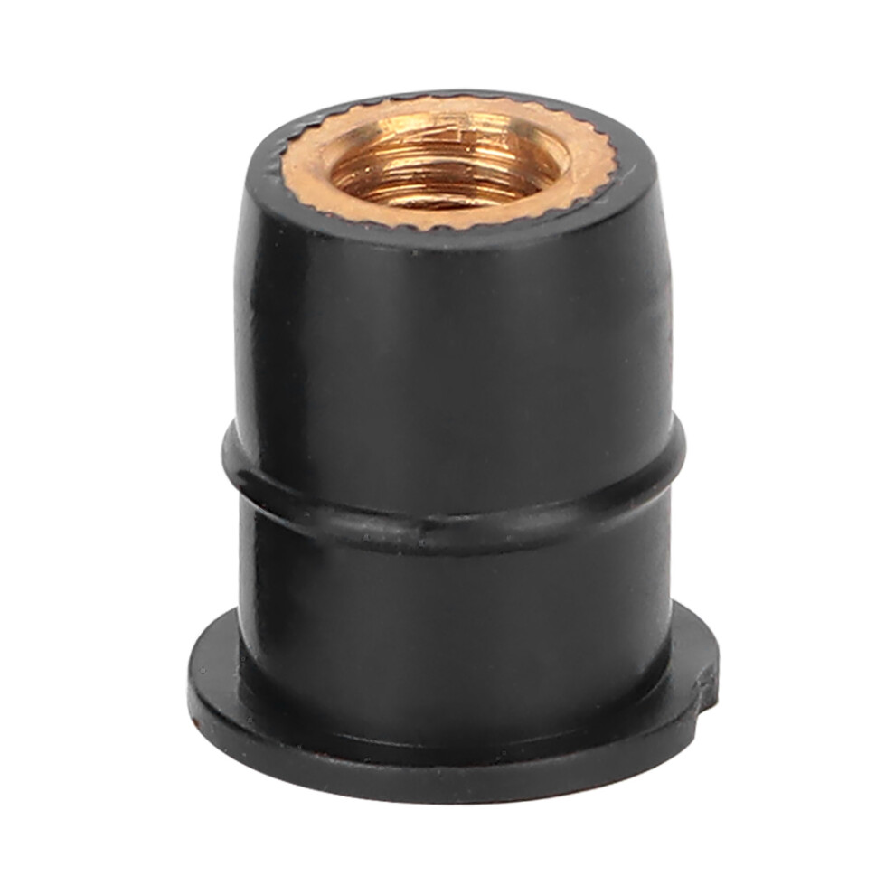100 Pcs M6 Well Nuts Rubber Brass 7340572357021