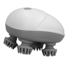 Mini Electric Head Massager 5W, Removable Heads, 9x11x8cm White