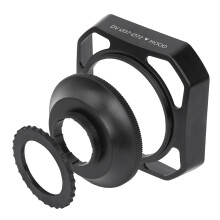 37mm DV Camera Lens Hood 72mm Light Stopper for Video Camcorders Black