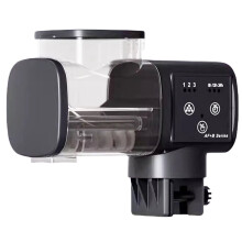 Automatic Fish Tank Feeder Rechargeable Design Waterproof Precise Portion Control for Fish Turtles Vegetable Pond