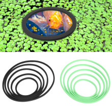 10PCS Fish Feeding Ring Set – EVA Foam, 5 Sizes, Green & Black