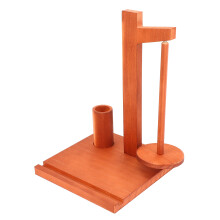 Holzhalter für Strickgarn mit Phone-Stand, drehbar, Vintage-Farben