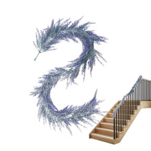Artificial Lavender Garland Flexible Hangable Fake Plant Artificial Flower Garland PurpleLavender for Front Door B