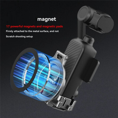 Magnetic Adapter with Fill Light for  Pocket 3 Teleprompter Mount Base Camera Live Streaming Bracket Expansion Frame 1