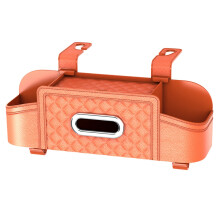 Caja de Almacenamiento para Respaldo de Asiento de Coche, Multifuncional, Soporte para Vasos de Agua para Asiento Trasero, Organizador Colgante, Color