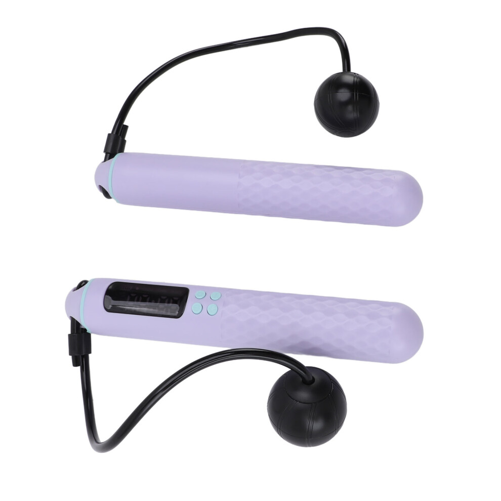 Rechargeable 3M Jump Rope With Counter & 800Mah Battery For Fitness Purple 3751391103999