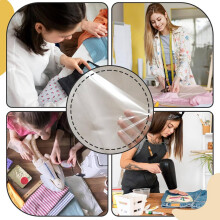 Iron  Adhesive Sheets 40PCS,Double-Sided Heat Melt Fabric Sheet, A4 Size Fusible Adhesive Sheets, Fusible Interfacing