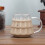 2X Transparent Coffee Mug with Handle Christmas Tree Shape Milk Breakfast Glass Cup Kitchen Drinkware 4