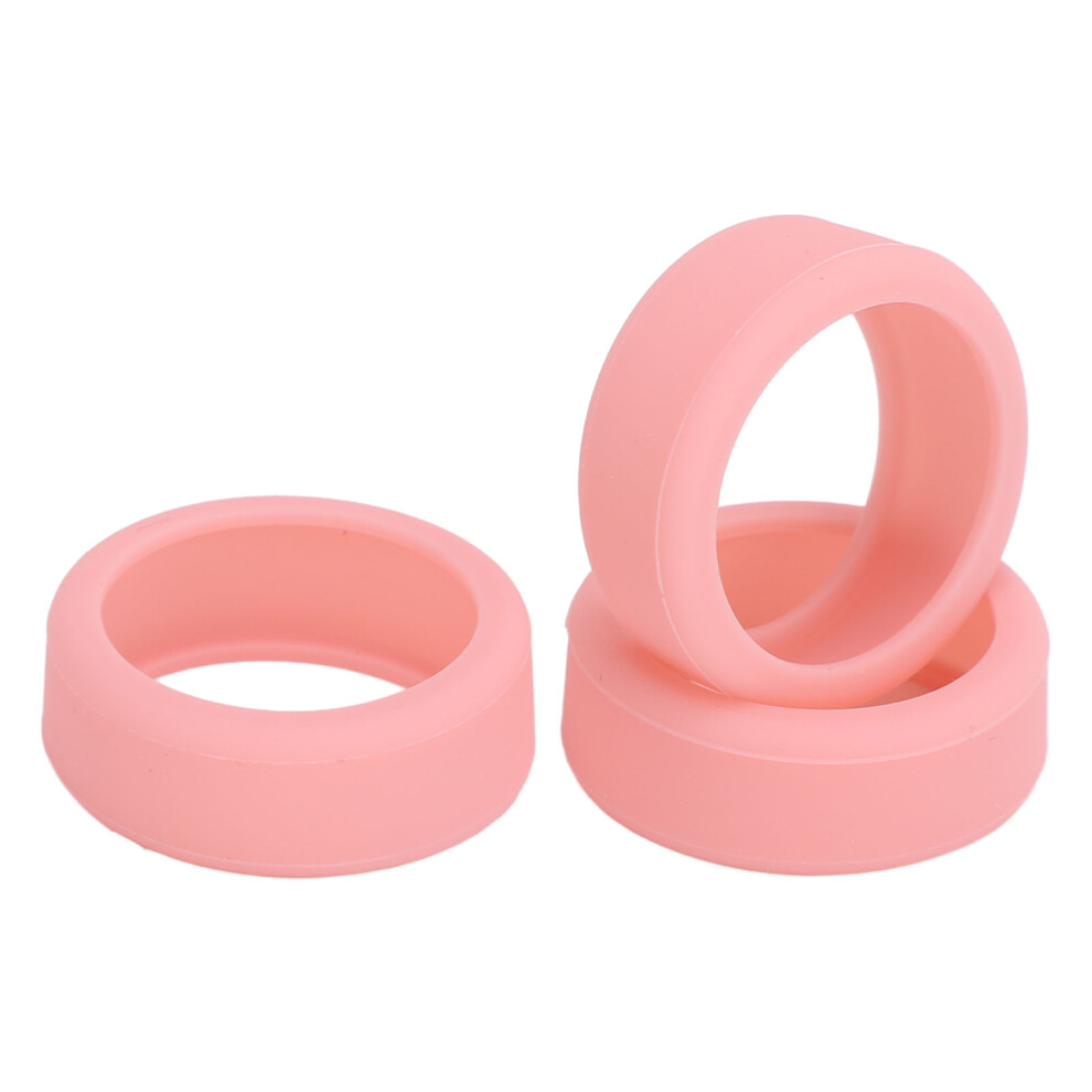 3Pcs Silicone Ring Covers For Smart Rings, Scratch-Resistant, Size 6-10 Pink 8241391104737