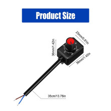 15PCS 0/1-10V Knob LED Dimmer,Low Voltage Passive Dimmer PWM Dimming for 0-10V or 1-10V Dimmable