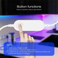 GLEDOPTO WLED ESP32 Kontroler Paska LED RGB IC Cyfrowy z Mikrofonem Muzyka Tryb Dźwięku DC5V USB Dynamiczny WS2811 WS2812/B