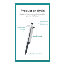 2X JOANLAB Micropipette Laboratory Automatic Pipette Digital Adjustable Plastic Pipette Chemistry Laboratory Equipment A