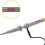 3X P6100 BNC Oscilloscope Probe 100MHz High Precision Scope Analyzer Alligator Clip Probes Test Leads Probe 8