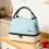 (Sky Blue) Double Layer Insulated Lunch Bag - Reusable & Easy Clean 4