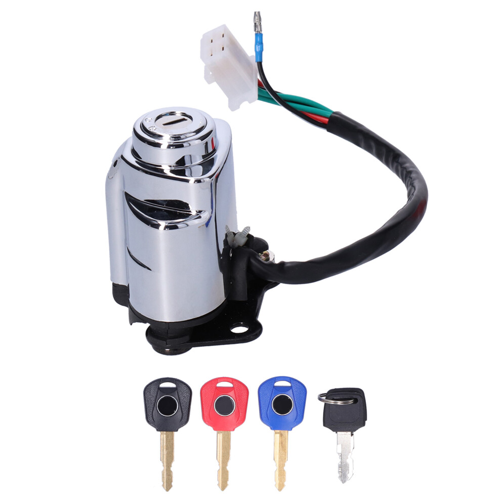 Motorcycle Ignition Lock With 3 Color Keys For Vt600 Vt400 Vt750 Vlx 400 8211391785366