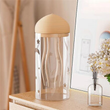 Luz Noturna Giratória de Água-Viva, Luz para Dormir, Controle de Voz, Luz Atmosférica, Decorativa, Tipo C, Carregamento para Desktop, A