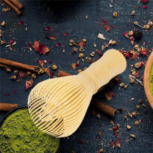 2PCS PP Resin Matcha Whisk Chasen Brush Tools for Matcha Green Tea Powder Reusable Powder Whisk Prepare