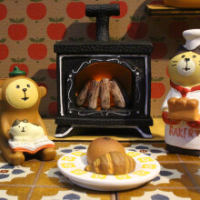1/12 Dollhouse LED CheminéE Miniature Dollhouse Christmas Decor Cuisine Miniature Dollhouse CheminéE Rack Holder