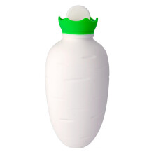 330 Ml Waterinjectie Siliconen Warmwaterkruik Dikke Warmwaterkruik Winter Warm Waterzak Handvoeten Warmer Wit