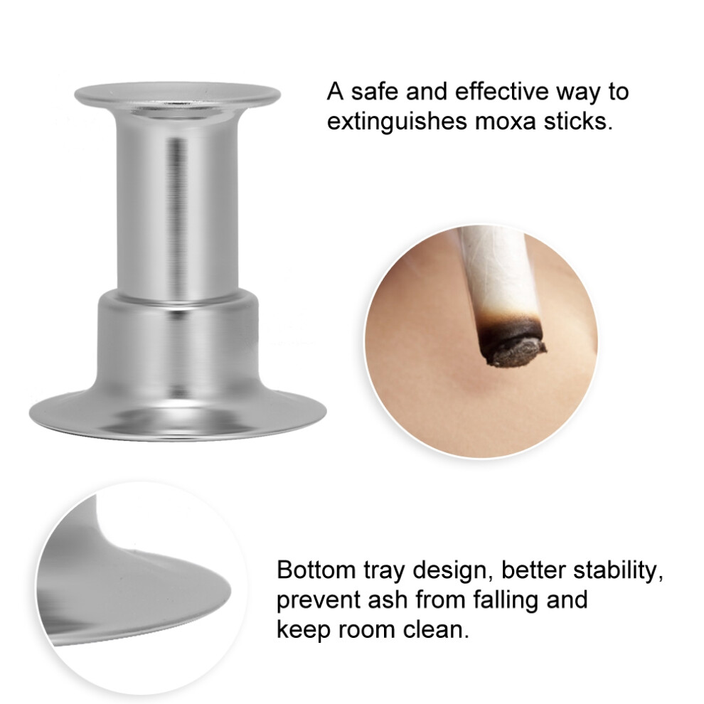 Stainless Steel Moxa Stick Extinguisher Roller for Safe Moxibustion 01#