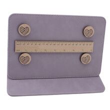Crochet Pattern Holder Purple Fold Up Chart Keeper Needle Arts Tool