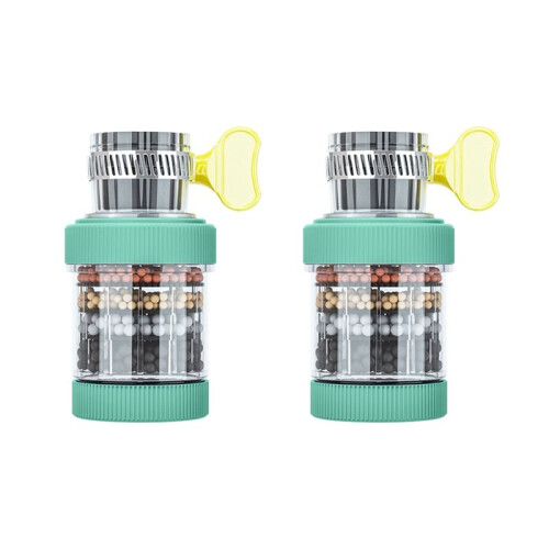 6-Layer Universal Faucet Filter, Splashproof & Water-Saving, Easy Install, 360 Rotatable Kitchen Tap Nozzle